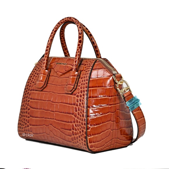 Givenchy Small Antigona Croc Effected Leather Bag - Picture 2 of 8